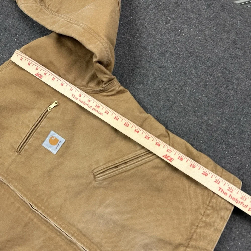 Vintage Carhartt Detroit Jacket J01 BRN Blanket Lined Tan Size 48 RARE *logo‎
